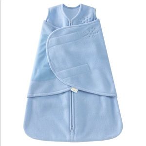 HALO Sleepsack Micro-Fleece Swaddle Wrap - Baby Blue - Size Small